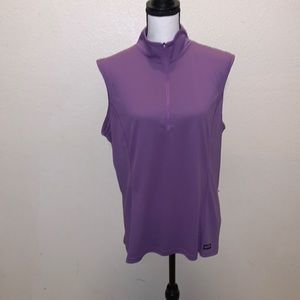Kerrits purple sleeveless zip up vest